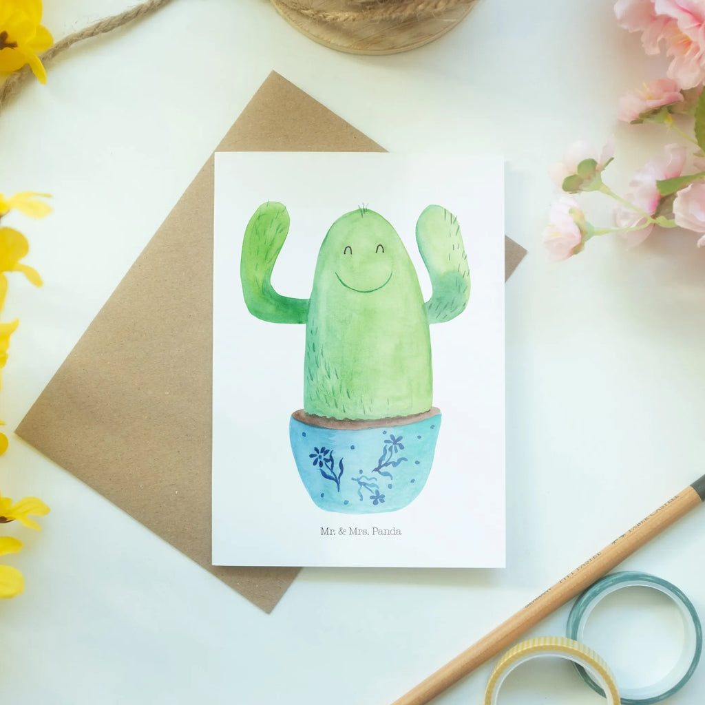 Greetings card cactus happy folding card, wedding card, invitation card, greeting card, birthday card, cactus, cactuses, plants, cactus plant, small green cactus, friend, office, new start, motivation, colleague, funny, child protection, saying, education, office life, mother, cacti, family