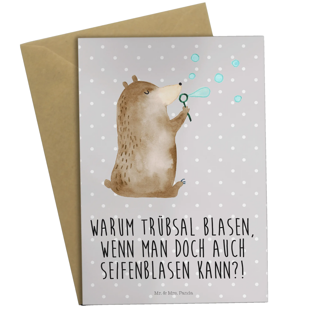 Greetings card bear soap bubbles Einladungskarte, Hochzeitskarte, Klappkarte, Ansichtskarten, Karte, Geburtstagskarte, Glückwunschkarte, Grußkarte, Bär, Teddy, Teddybär, Seifenblasen Bär Lustig Sein Glücklich Traurig Happy