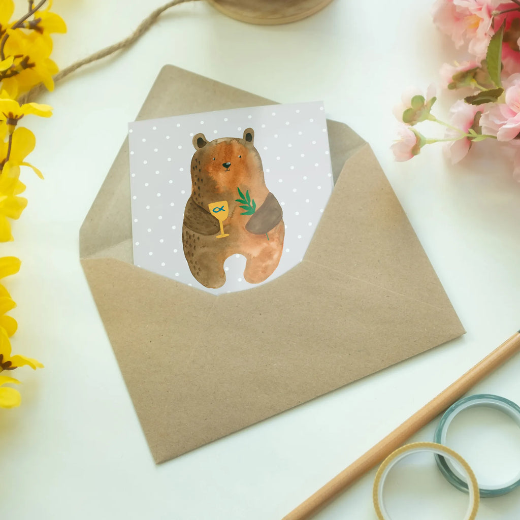 Greetings card bear confirmation Opa, Abschluss, Weihnachten, Hochzeit, Mädchen, Papa, Abitur, Einladungskarte, Freundin, Mama, Lieblingsmensch, Trauerkarte, Junge, Ostern, cool, Grußkarte, Karte, Oma, Hochzeitskarte, Aufmunterung, liebevoll, Glücklich, Freund, Geschenkideen, Taufe, Frau, Geburtstagskarte, witzig, Ansichtskarten, Beileid, Klappkarte, Glückwunschkarte, Teddy, Teddybär, Bär, Kirche, Gottesdienst, Konfirmation, evangelisch