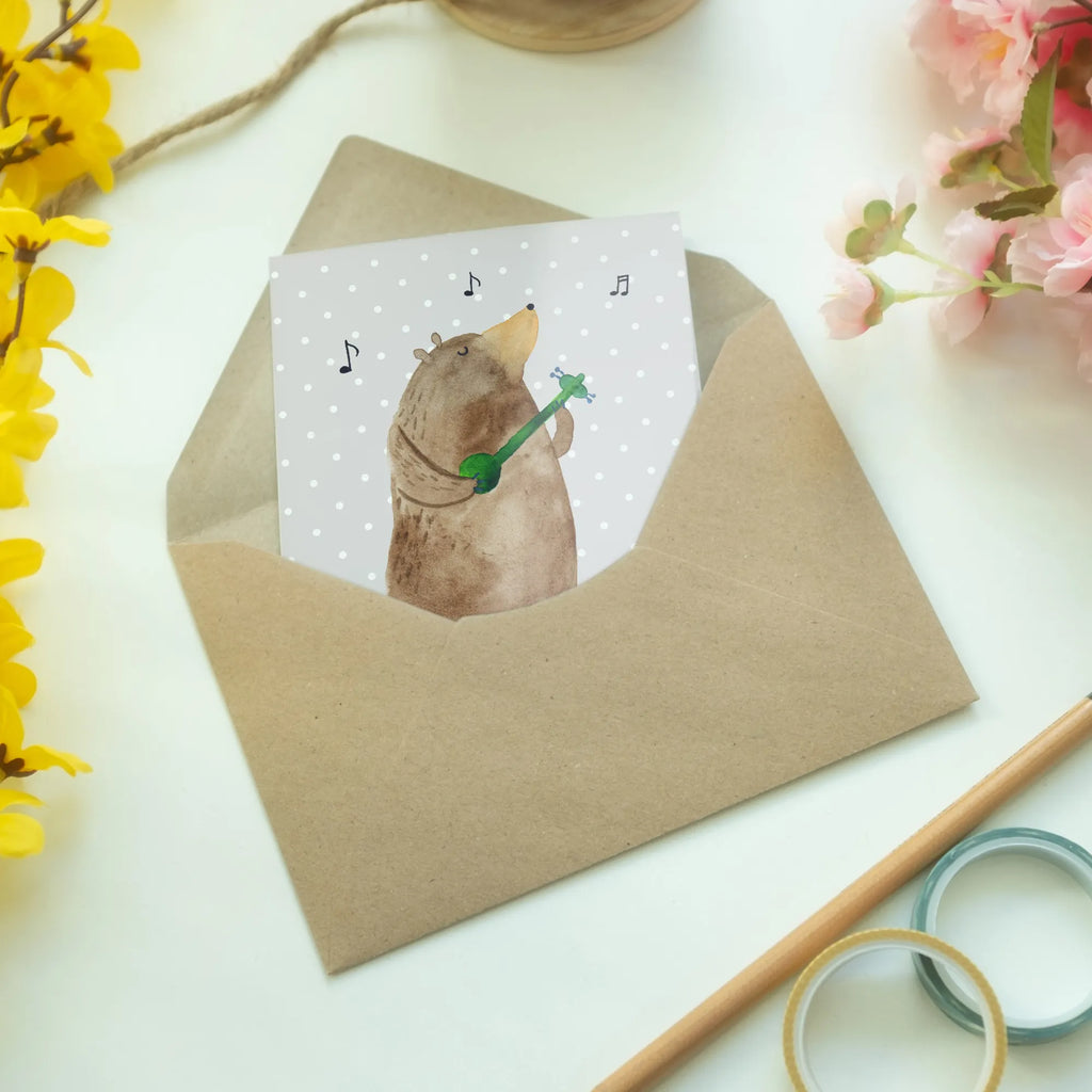 Greetings card bear song greeting card, birthday card, invitation card, folding card, wedding card, bear, teddy, teddy bear, cuddly toy, Bear, heart, song, saying, girlfriend, valentine, partner, love song, gift, woman, love