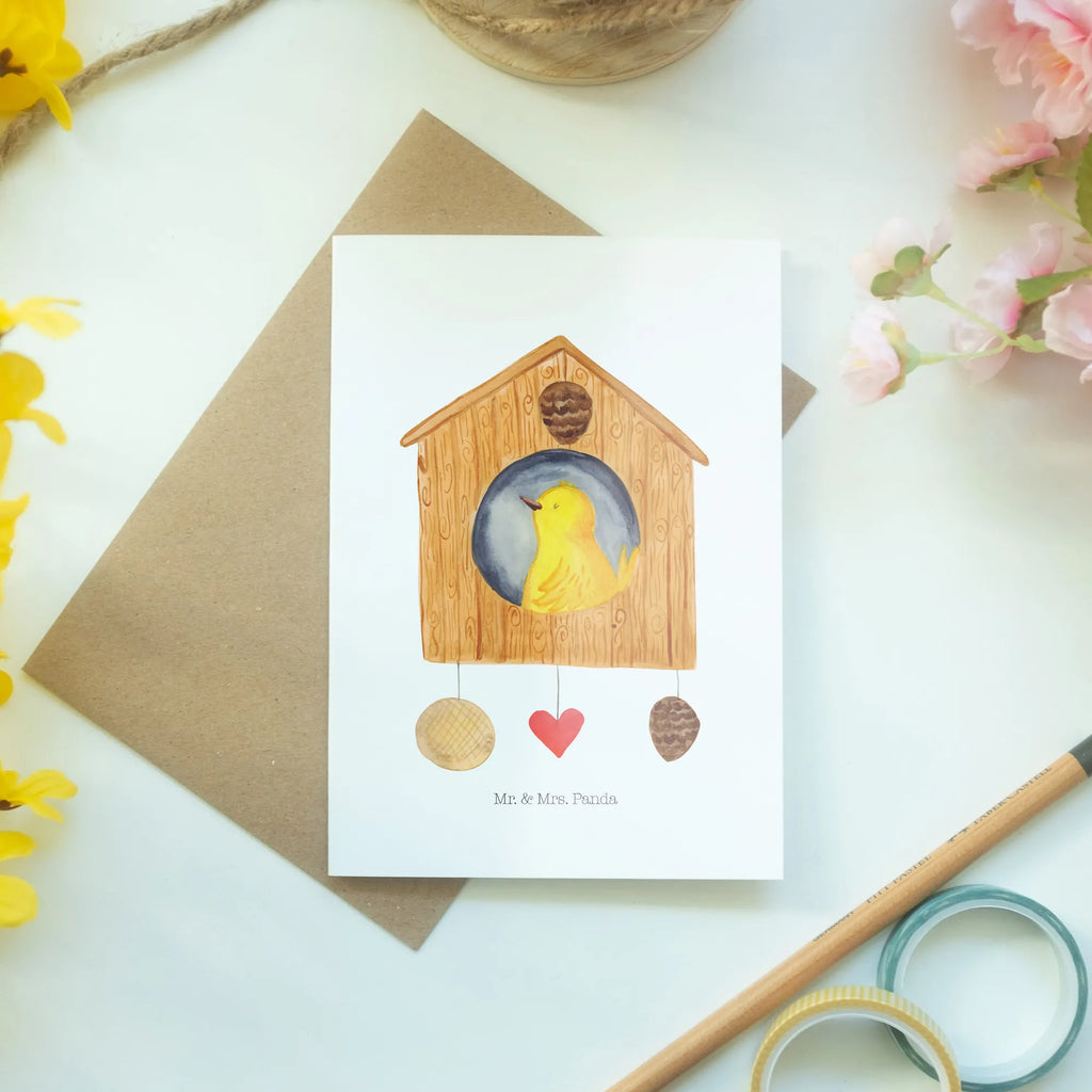 Greetings card Bird House dankeskarten, spruchkarte, abiturkarte, osterkarte, Grußkarte, hochzeitskarten, jubiläumskarte, osterkarten, babykarte, Klappkarte, valentinstagskarte, neujahrskarte, Grußkarten, Beileidskarte, glückwunschkarten, Motivkarte, Glückwunschkarte, weihnachtskarten, einladungskarten, firmungskarte, vatertagskarte, genesungskarte, kommunionskarte, Tiermotive, Gute Laune, Tiere, Lustige Sprüche, Wohnung, Familie, Vogelhaus, Lieblingsort, Zuhause, Unser Haus, Vogel, Vogelhäuschen, Vögel, Castle, Haus, Home Sweet Home, Eigenheim, Nest