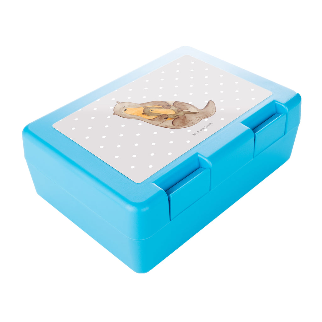 Brotdose Otter mit Kind Brotbox, Snackbox, Lunch box, Butterbrotdose, Brotzeitbox, Otter, Fischotter, Seeotter, Otter Seeotter See Otter
