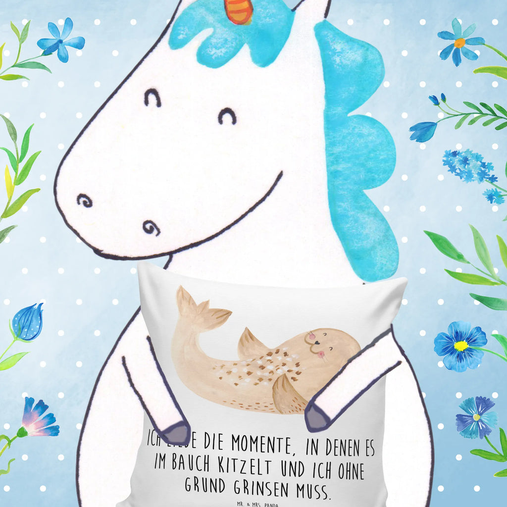 Cushion seal Lay couch, pad, 40x40, pillow case, Pillow, cushion, settee, sofa, soft, bedroom, pillows, fluffy, bed, 40 x 40, small animals, cute, funny, cute animal motives, hand drawn, small world, funny sayings, good mood, happy, gifts, gift ideas, special gifts, animal lover, card, Seal, North Sea, beach, joy, laughter, seals, seal, Baltic Sea, sea animal