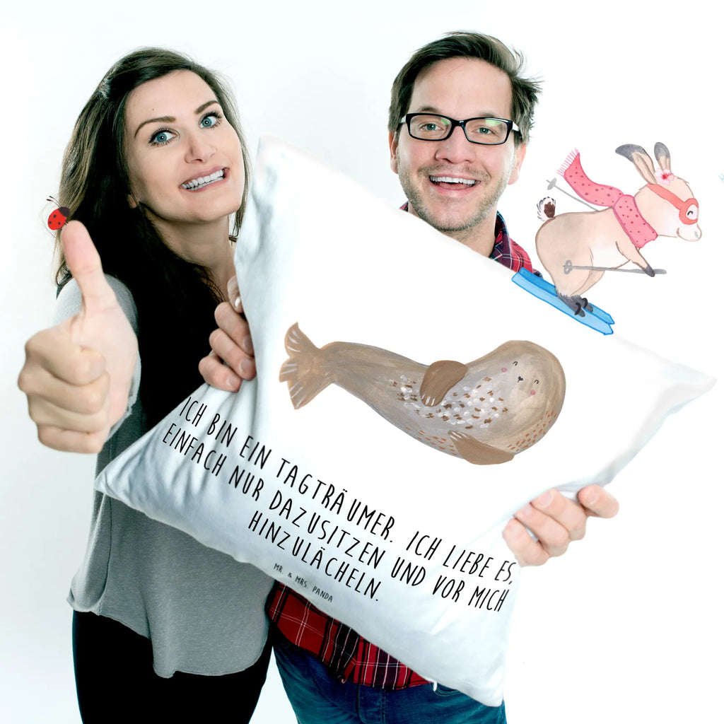 40x40 poduszka foka śmiech Motywy zwierzęce, dobra energia, zabawne powiedzonka, zwierzęta