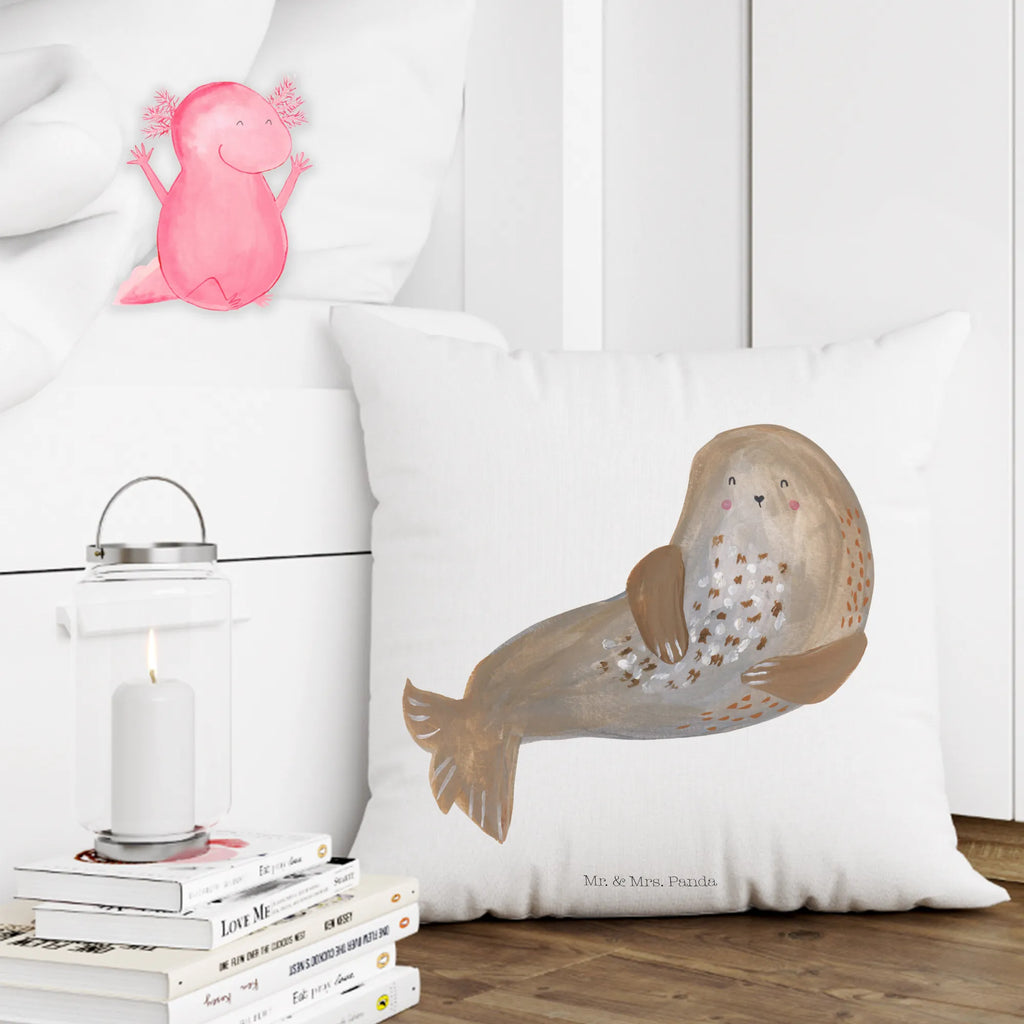 40x40 poduszka foka śmiech Motywy zwierzęce, dobra energia, zabawne powiedzonka, zwierzęta