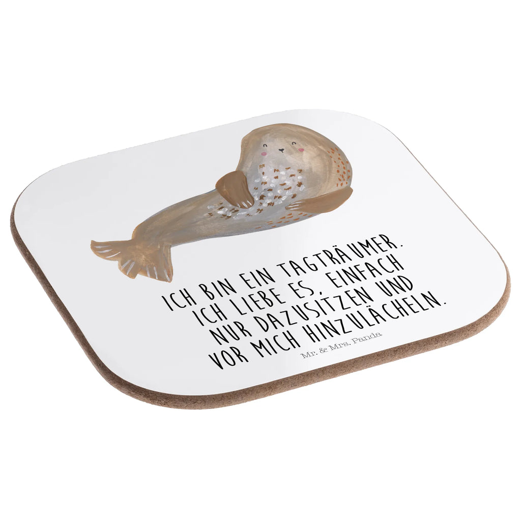 Quadratische Untersetzer Robbe lachend Untersetzer Holz, Bierdeckel, Korkuntersetzer, Tassen Untersetzer, Holzuntersetzer, Glasuntersetzer, Untersetzer, Untersetzer Design, Untersetzer Gläser, Untersetzer für Gläser, Untersetzer aus Holz, Getränkeuntersetzer, Tiermotive, Gute Laune, lustige Sprüche, Tiere, Nordsee, Robbe, Meerestier, Robben, Ostsee, Strand, Seehund