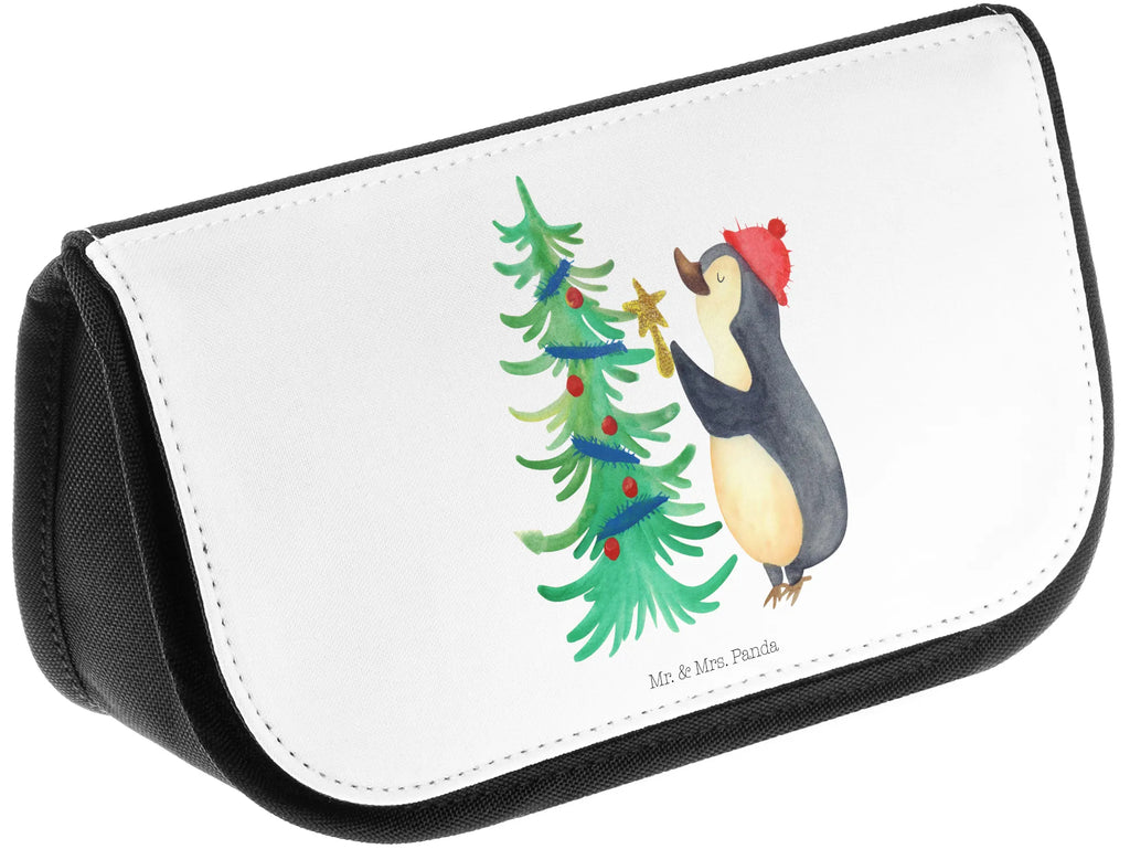 Kosmetiktasche Pinguin Weihnachtsbaum Schminktasche, beauty case, Kulturtasche, reiseschminktasche, reise kosmetiktasche, Waschtasche, Toilettentasche, Kulturbeutel, hygiene tasche, Schminkbeutel, Waschbeutel, Reisenecessaires, zubehörtasche, Beauty Bag, Schminktäschchen, kleines Täschchen, Organizer Tasche, utensilientasche, Make-Up Bag, kulturtäschchen, beauty tasche, kosmetiktäschchen, kosmetik beutel, bad tasche, Kosmetiktasche, toilettenbeutel, Necessaire, Beautybag, Wintermotiv, Winter, Weihnachtsdeko, Weihnachten, Nikolaus, Advent, Heiligabend, Pinguin