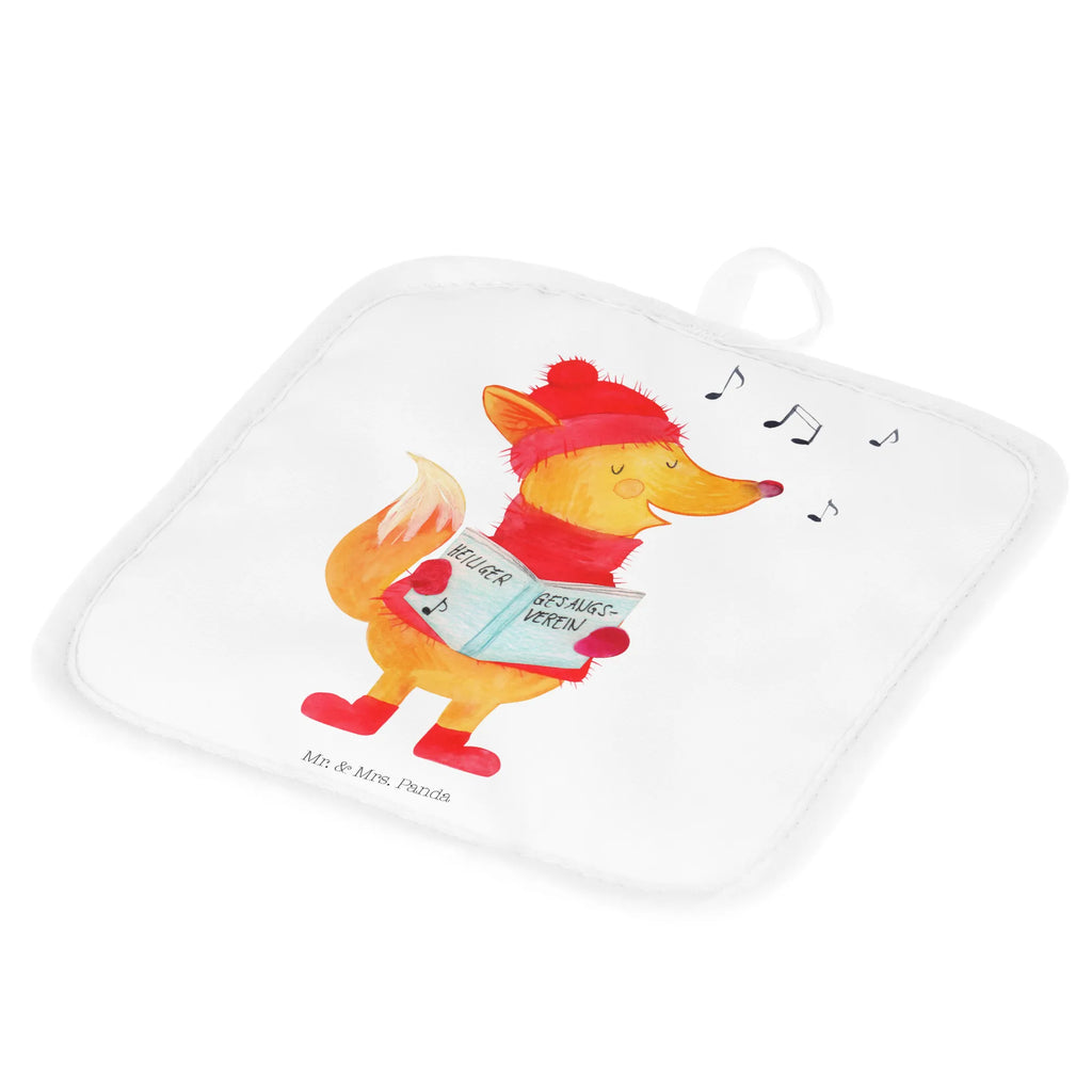 2-elementowy zestaw podkładek pod garnki lis Śpiewak Topflappen 2er Set, Topflappenset, topfhalter, Topfuntersetzer, Topflappen, Topflappen Set, Topfhandschuhe, 2er Set Topflappen, Wintermotiv, Winter, Weihnachtsdeko, Weihnachten, Nikolaus, Advent, Heiligabend, Geschenk Sänger, Fuchs, Singen, Füchse, Sänger, Weihnachtslieder