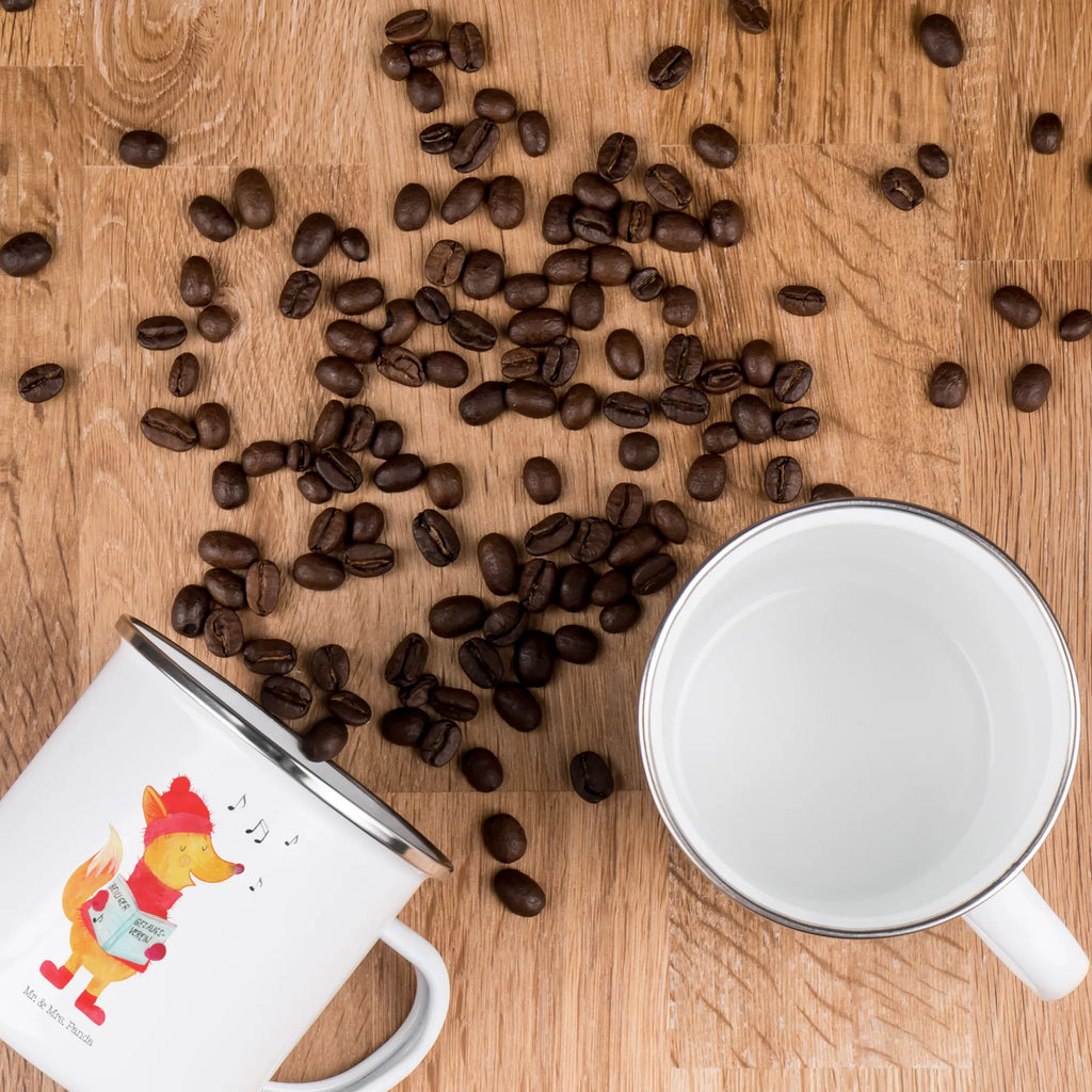 Camping Emaille Tasse Fuchs Sänger Becher, Metalltasse, blechbecher, wandertasse, Trinkbecher, Blechtasse, Campingtasse, becher emaille, Campingbecher, wanderbecher, Teebecher, reisetasse, Emaille Becher, Kaffeetasse, Emaille Tasse, Reisebecher, Teetasse, Emailletasse, emaillebecher, Tasse, Pott, Tasse Emaille, metallbecher, Kaffeebecher, Wintermotiv, Winter, Weihnachtsdeko, Weihnachten, Nikolaus, Advent, Heiligabend, Singen, Füchse, Geschenk Sänger, Sänger, Fuchs, Weihnachtslieder