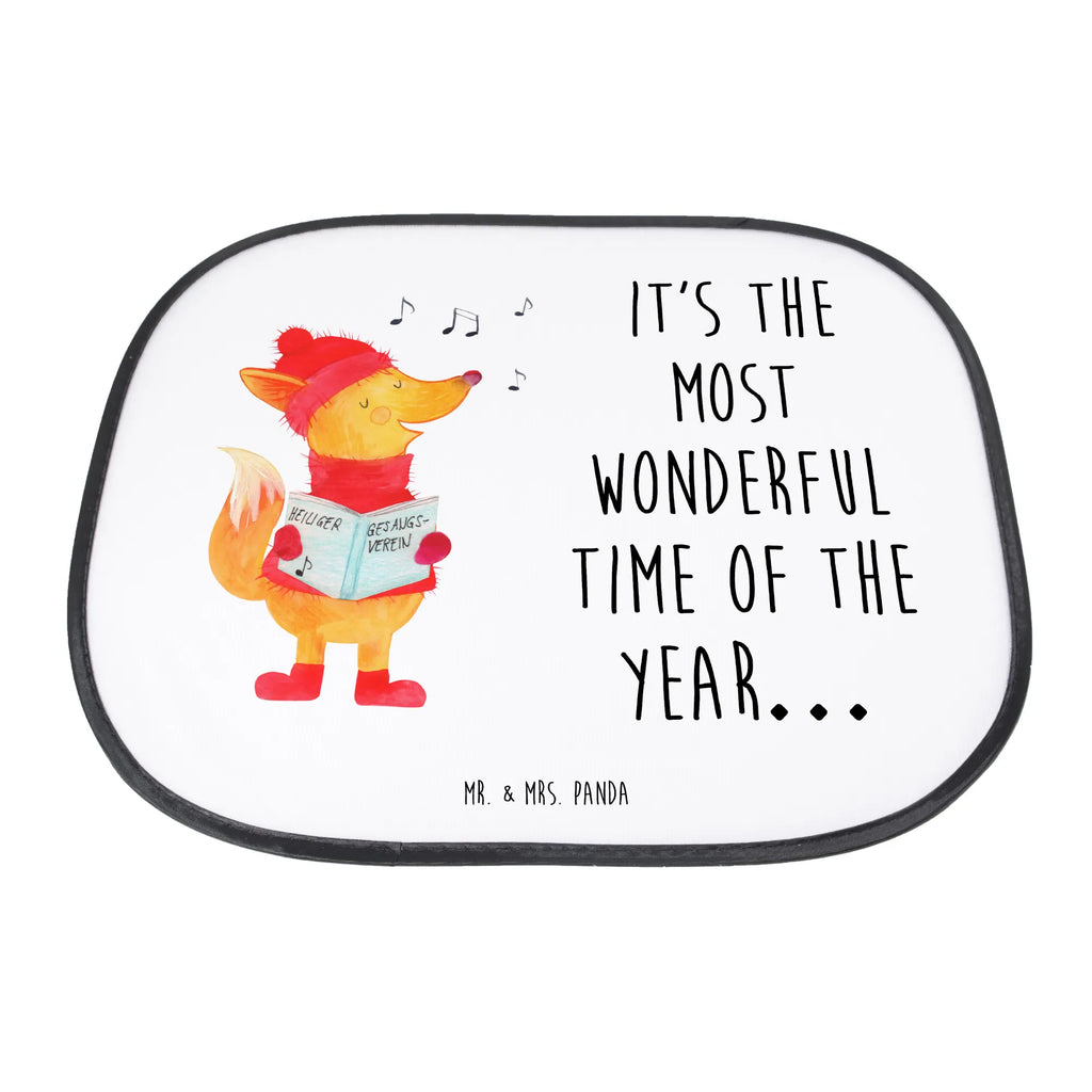 Car sun shade Fox Singer car, children, back seat, family, sun protection, windows, gift, sun visor, Winter, Christmas, Christmas time, snow