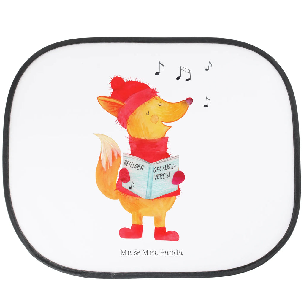 Car sun shade Fox Singer car, children, back seat, family, sun protection, windows, gift, sun visor, Winter, Christmas, Christmas time, snow