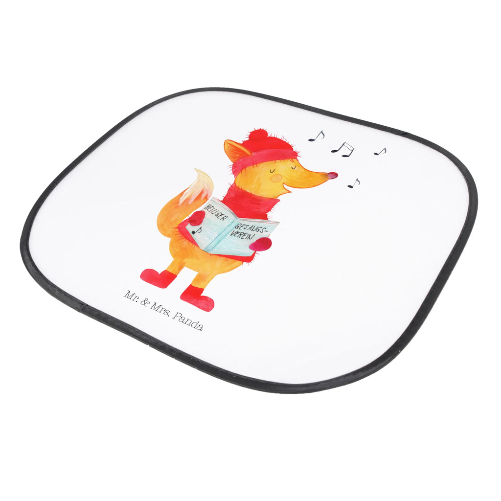 Car sun shade Fox Singer car, children, back seat, family, sun protection, windows, gift, sun visor, Winter, Christmas, Christmas time, snow