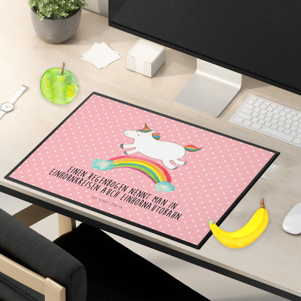 Desk pad unicorn rainbow girl, children, desk, underlay, office, Desk pad, unicorn, unicorns, expressway, unicorn car, glitter, gift, unicorn love, unicornpower, birthday present, rainbow, unicorn highway, Unicorn