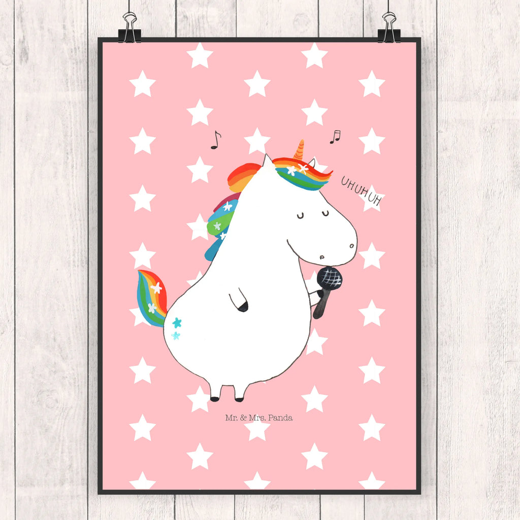 Plakat jednorożec Śpiewak Mr. & Mrs. Panda Poster, wanddeko, Kunstdruck, Plakat, Wandschmuck, Poster, Wandposter, kunst für die wand, Bild für Wand, kunstdruck poster, wanddruck, Bild, Wanddeko Bild, grafikposter, Wanddekoration, Deko Bild, Designposter, Wandbild, Posterdruck, drucke, kunstposter, wandkunst, Einhorn Deko, Einhörner, Einhorn, Unicorn, Party, Geburtstag, Konfetti, Disco, Feier, Sängerin, Fest, Sänger, Glitzer, Freundin