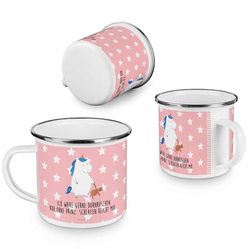 Enamel camping mug unicorn teddy outdoor cup, camping mug, camper mug, adventure mug, enamel camping cup, lightweight camping mug, tin coffee cup, enamel drinking mug, metal cup, campfire mug, backpacking mug, enamel mug, camp coffee mug, stainless steel drinking cup, bushcraft mug, camping metal cup, hiking mug, steel mug for camping, metal camping mug, travel mug, unicorn, unicorns, child gift, good night, Unicorn, girlfriend, child present, bed, single life, single, sweet, sleep, dreaming