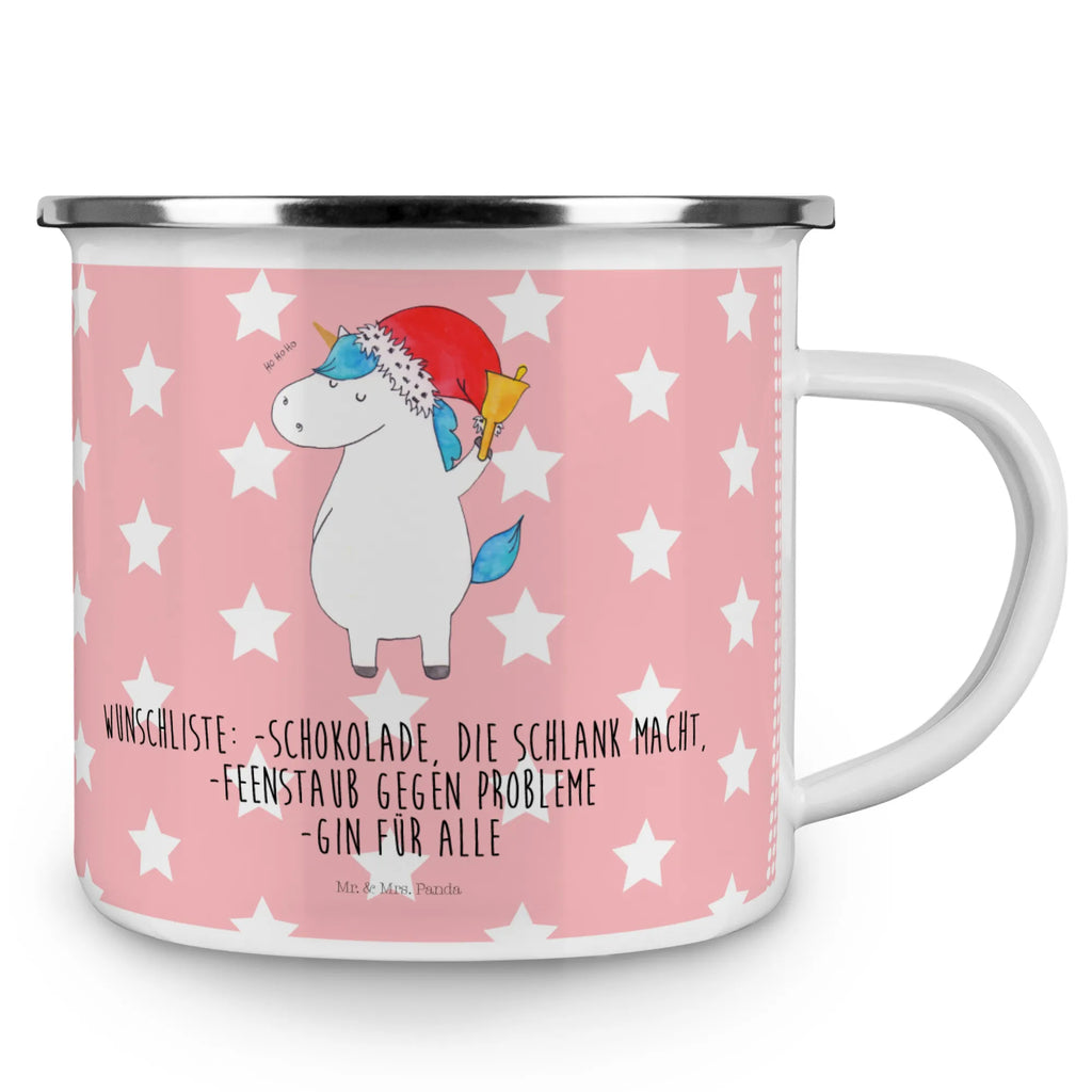 Enamel camping mug unicorn Santa Claus outdoor cup, camp coffee mug, adventure mug, lightweight camping mug, travel mug, campfire mug, bushcraft mug, enamel drinking mug, metal camping mug, enamel camping cup, stainless steel drinking cup, backpacking mug, hiking mug, camping metal cup, tin coffee cup, camper mug, metal cup, camping mug, steel mug for camping, enamel mug, unicorn, unicorns, santa claus, wish list, fairy dust, christmas, santa, gift, christmas present, Gin, chocolate