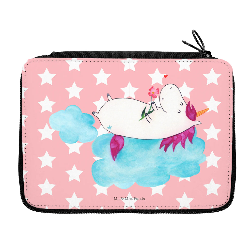 Leather folder unicorn In love pupil, motif, pencil bag, gift, child, primary school, pencil case, school, enrolment, pen roll, unicorn, unicorns, Love Proof, Girlfriend present, Unicorn, Unicorns, Love, cloud, girlfriend gift