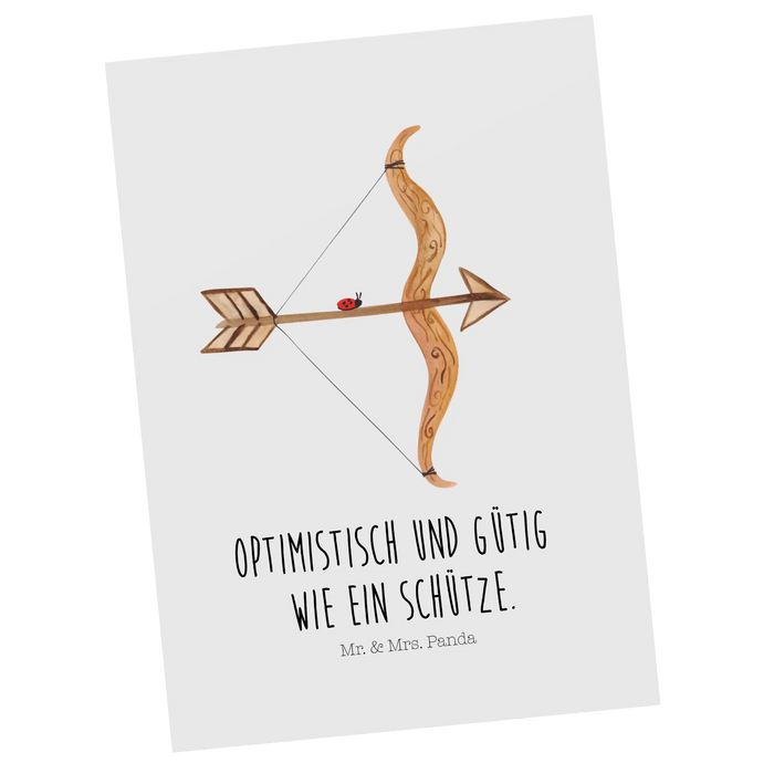 Postkarte Sternzeichen Schütze