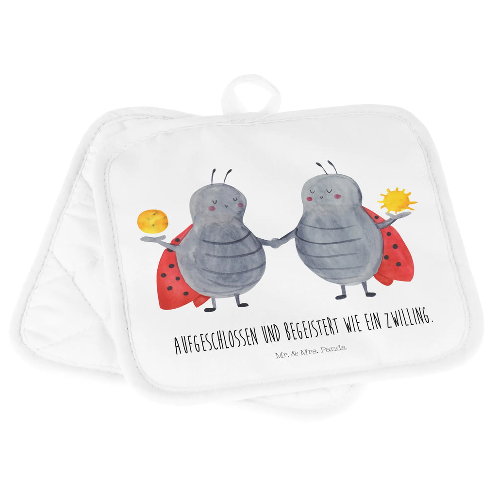 2-elementowy zestaw podkładek pod garnki znak zodiaku Bliźniak Topflappen 2er Set, Topfhandschuhe, Topflappen, Topfuntersetzer, Topflappenset, Topflappen Set, 2er Set Topflappen, topfhalter, Horoskop, Astrologie, Aszendent, Sternzeichen, Tierkreiszeichen, Geschenk Mai, Marienkäfer, Glückskäfer, Geschenk Juni, Geburtstag Mai, Zwillingsschwester, Zwilling Sternzeichen, Zwillinge, Zwillingsbruder, Zwilling Geschenk