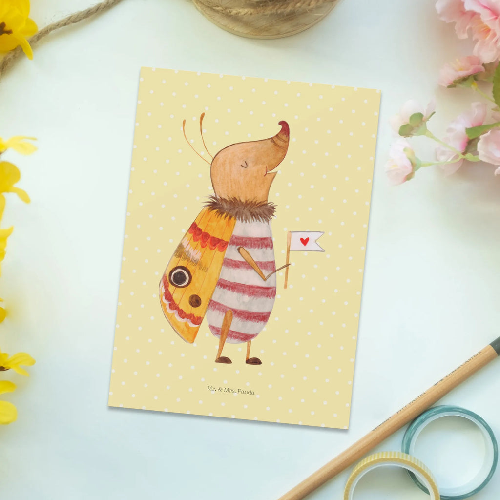 Pocztówka ćma mała flaga Motywy zwierzęce, dobra energia, zabawne powiedzonka, zwierzęta