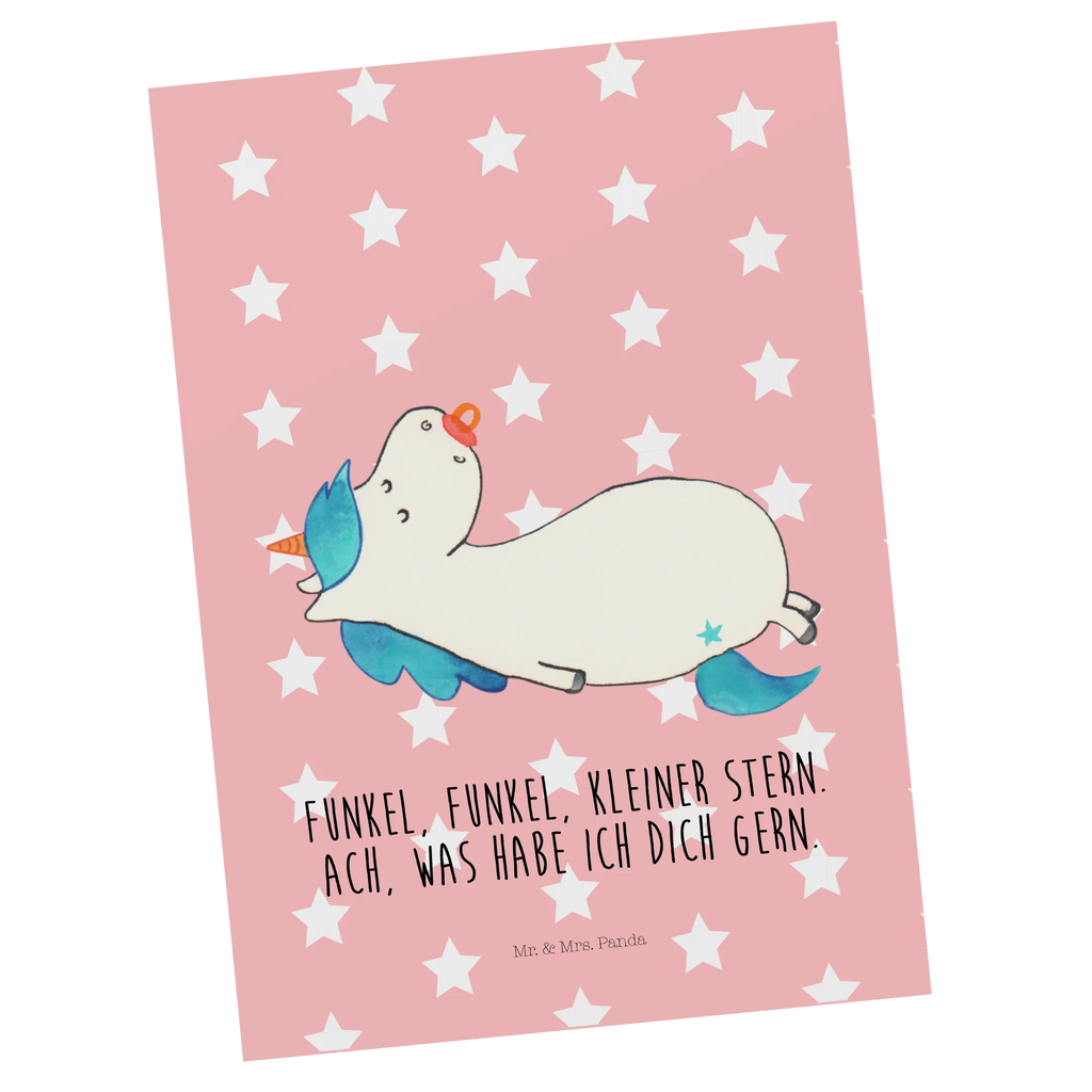 Postcard unicorn dummy postcards, card, letter, gift, gift card, paper, Postcard, invitation, invitation card, unicorn, unicorns, mama, gift birth, toddler, pacifier, birth present, mother, Unicorn, infant, baby, birth gift