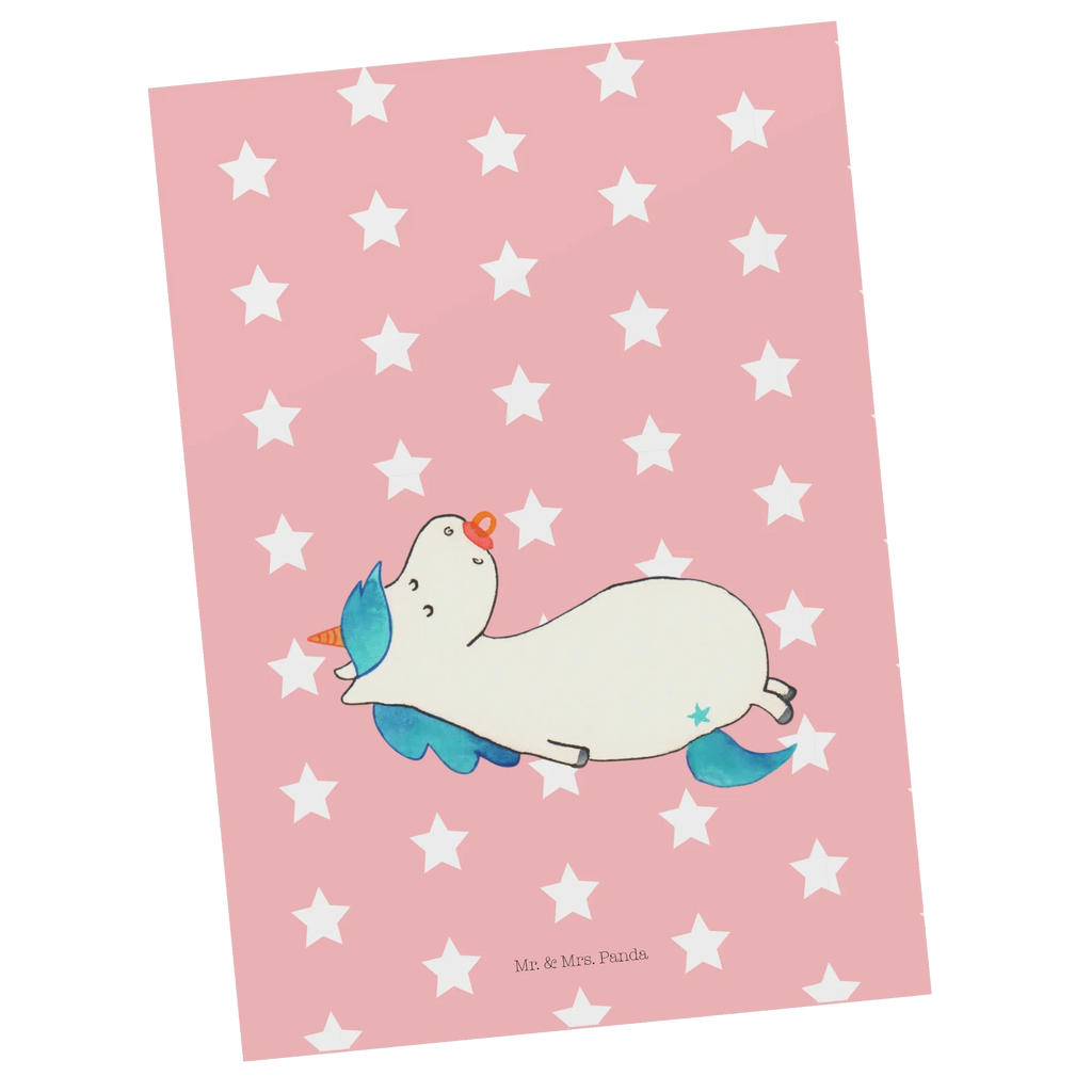 Postcard unicorn dummy postcards, card, letter, gift, gift card, paper, Postcard, invitation, invitation card, unicorn, unicorns, mama, gift birth, toddler, pacifier, birth present, mother, Unicorn, infant, baby, birth gift