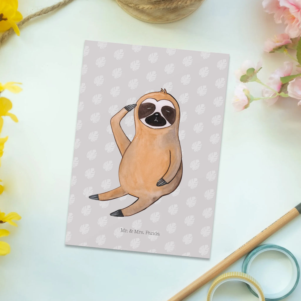 Pocztówka leniwiec ptak spruchkarte, Designkarte, bildkarte, Grußkarte, Motivkarte, Ansichtskarten, einzelkarte, kunstkarte, Ansichtskarte, Postkarten, Kunstkarten, Postkarte, Fotokarte, Faultier Deko, Faultier, Faultier Geschenk, Vogel, Früher Vogel, Der Frühe Vogel, Lieblingstier, Faultierwelt, Faultiere, Spinner, Morgenmuffel, faul, Frühaufsteher