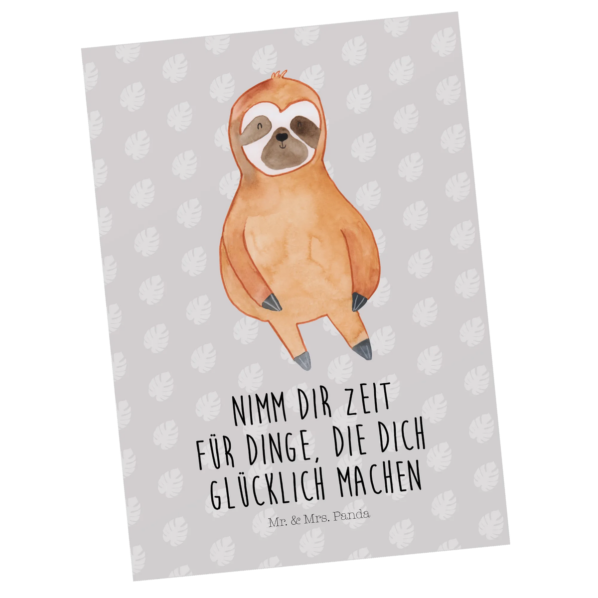 Pocztówka leniwiec Zadowolony Kunstkarten, Ansichtskarte, spruchkarte, Motivkarte, Ansichtskarten, Designkarte, Postkarten, kunstkarte, Grußkarte, Fotokarte, Postkarte, bildkarte, einzelkarte, Faultier, Faultier Geschenk, Faultier Deko, Zufriedenheit, Ruhe, Frieden, Happy, Pause, Lieblingstier, Zufrieden, glücklich, Relaxen, faul, Glück, Gelassenheit, Faultiere