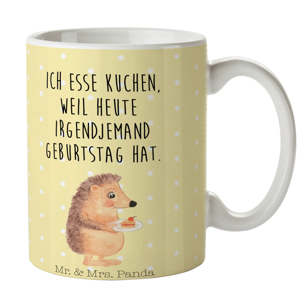 Kubek jeż kawałek ciasta Kaffeetasse, Geschenktasse, Teetasse, Keramiktasse, Tasse mit Zitaten, Tasse, Porzellantasse, Tasse mit Motiven, Bürotasse, Tiermotive, Gute Laune, lustige Sprüche, Tiere, Backen Geschenk, Essen Spruch, Kuchen, Geburtstagskuchen, Igel, Torte, Einladung Party, Kuchen backen