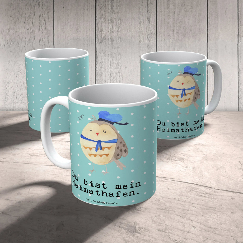 Tasse Eule Matrose Henkelbecher, Geschenktasse, Tasse mit Spruch, kaffeetasse bedruckt, Frühstückstasse, Pott, Mug, Sprüchetasse, Kakaotasse, Teetasse, milchkaffeetasse, Keramikbecher, Bürotasse, Tasse, Teepott, Bürobecher, hochwertige tasse, statement tasse, tasse für kaffee, Frühstücksbecher, Trinktasse, Tasse mit Motiv, Kaffeebecher, heißgetränkebecher, Kaffeetasse, kaffeebecher bedruckt, Dekotasse, Kaffeepott, kaffeebecher keramik, Teebecher, Trinkbecher, Bedruckte Tasse, schöne tasse, haferl, Designtasse, Henkeltasse, Coffee Mug, kaffeetasse keramik, design tasse, Motivtasse, Becher, Keramiktasse, tasse für büro, Eule, Owl, Hochzeitstag Geschenk, Wortspiel Lustig, Ehe, Matrose, Heimathafen, Seefahrer, Eule Deko, Eule Spruch, Freundin