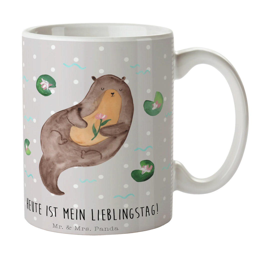 Mug otter Water Lily coffee mug, custom mug, office mug, personalized mug, mug with designs, porcelain mug, mug with quotes, mug, ceramic mug, latte mug, tea mug, gift mug, novelty mug, otter, marten, sea otter, European otter, water mammal, aquatic animal, baby otter, predator, water, otter gifts, animal lover, gift ideas for animal lovers, animal, mammal, water animal, gifts for people in love