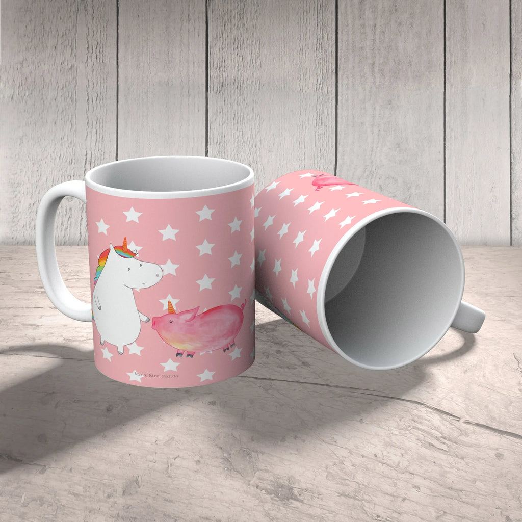 Tasse Einhorn + Schweinhorn Tasse, Tasse mit Motiven, Geschenktasse, Porzellantasse, Kaffeetasse, Bürotasse, Teetasse, Keramiktasse, Tasse mit Zitaten, Einhorn, Einhörner, Einhorn Deko, Unicorn, Schweinchen, Schwein, Schweinhorn, Freundschaft, Freundin