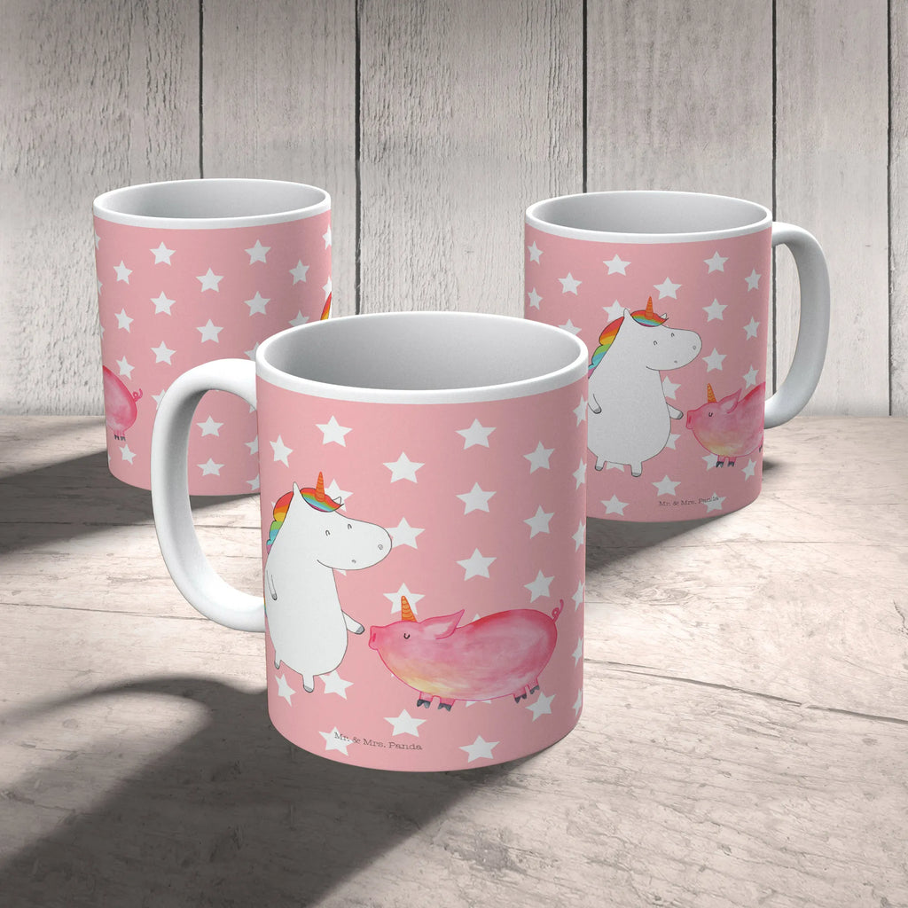 Tasse Einhorn + Schweinhorn Tasse, Tasse mit Motiven, Geschenktasse, Porzellantasse, Kaffeetasse, Bürotasse, Teetasse, Keramiktasse, Tasse mit Zitaten, Einhorn, Einhörner, Einhorn Deko, Unicorn, Schweinchen, Schwein, Schweinhorn, Freundschaft, Freundin