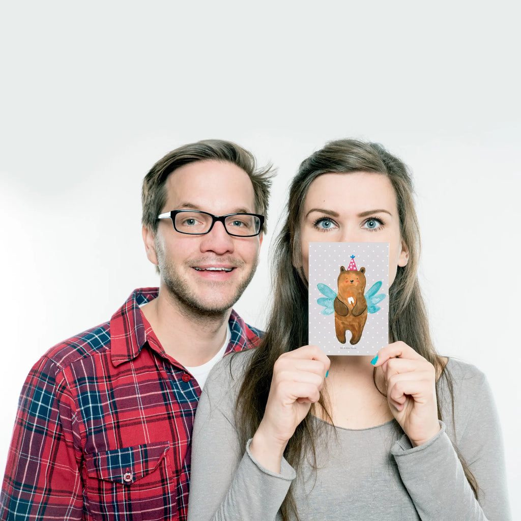 Pocztówka niedźwiedź Wróżka zębów Niedźwiedź, Miś, Pluszowy miś