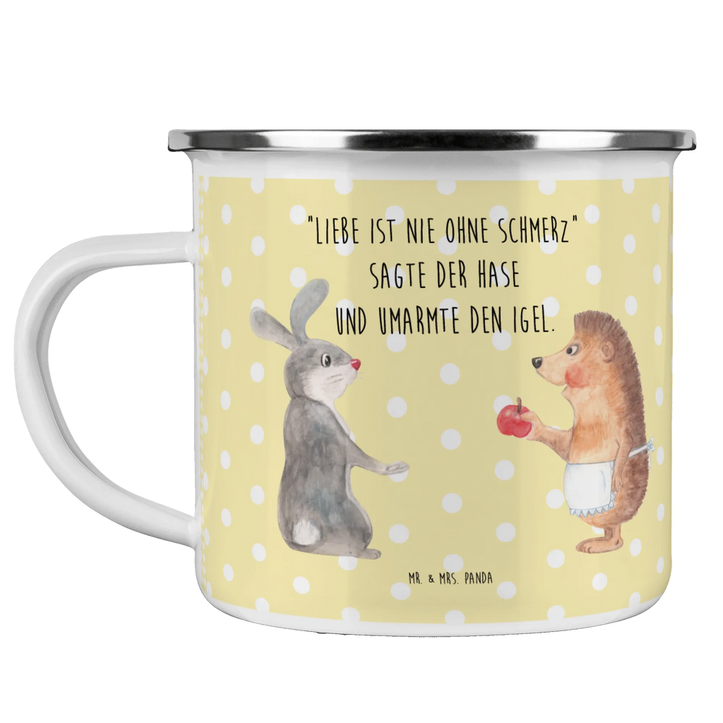 Enamel camping mug Hare Hedgehog Campingtasse, Campingbecher, Blechtasse, Teebecher, Tasse, Kaffeebecher, wanderbecher, emaillebecher, becher emaille, Kaffeetasse, Trinkbecher, Teetasse, Emailletasse, metallbecher, Becher, Tasse Emaille, Pott, blechbecher, Emaille Tasse, Emaille Becher, wandertasse, Reisebecher, reisetasse, Metalltasse, Lustige Sprüche, Tiere, Tiermotive, Gute Laune, Trösten, Igel und Hase, Igel, Spruch Romantisch, Herzschmerz, Trennungsschmerz, Hase, Liebe Spruch, Liebeskummer Geschenk