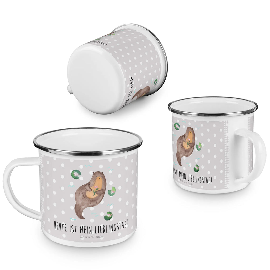 Kempingowy kubek emaliowany wydra lilia wodna metallbecher, Tasse Emaille, Blechtasse, Emaille Tasse, Trinkbecher, Teetasse, Kaffeebecher, Campingbecher, Reisebecher, Metalltasse, becher emaille, Campingtasse, wanderbecher, Emaille Becher, Teebecher, reisetasse, wandertasse, Pott, emaillebecher, blechbecher, Emailletasse, Becher, Kaffeetasse, Tasse, Otter, Seeotter, Fischotter, Otter Seeotter See Otter