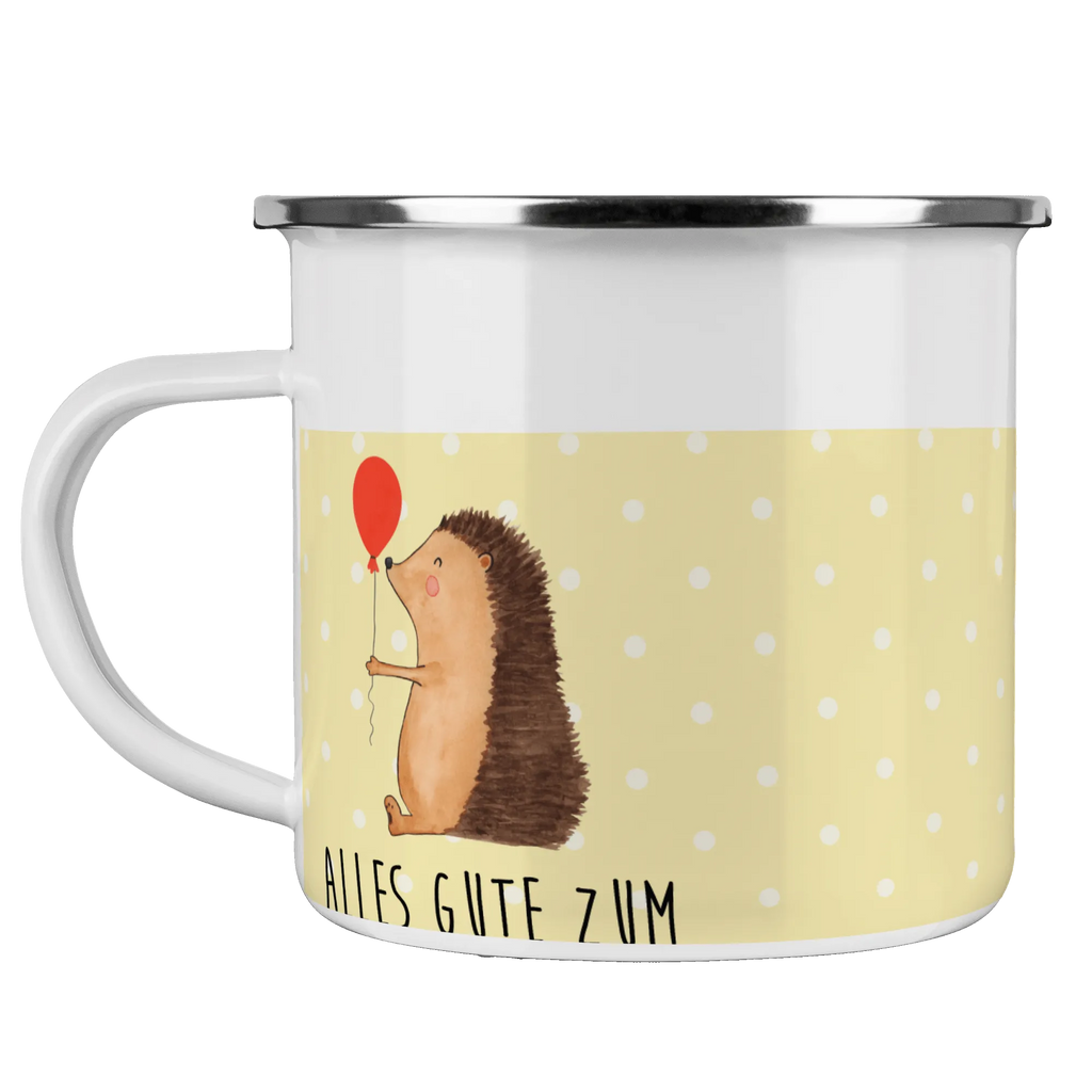Enamel camping mug Hedgehog balloon Trinkbecher, wandertasse, Campingtasse, Kaffeetasse, Pott, Tasse, wanderbecher, Reisebecher, Campingbecher, Teebecher, Metalltasse, Emaille Tasse, Teetasse, Kaffeebecher, Blechtasse, Emaille Becher, Tasse Emaille, becher emaille, reisetasse, blechbecher, Becher, Emailletasse, emaillebecher, metallbecher, Lustige Sprüche, Tiere, Tiermotive, Gute Laune, Geburtstagskind, Herzlichen Glückwunsch, Glückwunsch, Geburtstag, Igel, Happy Birthday, Ballon
