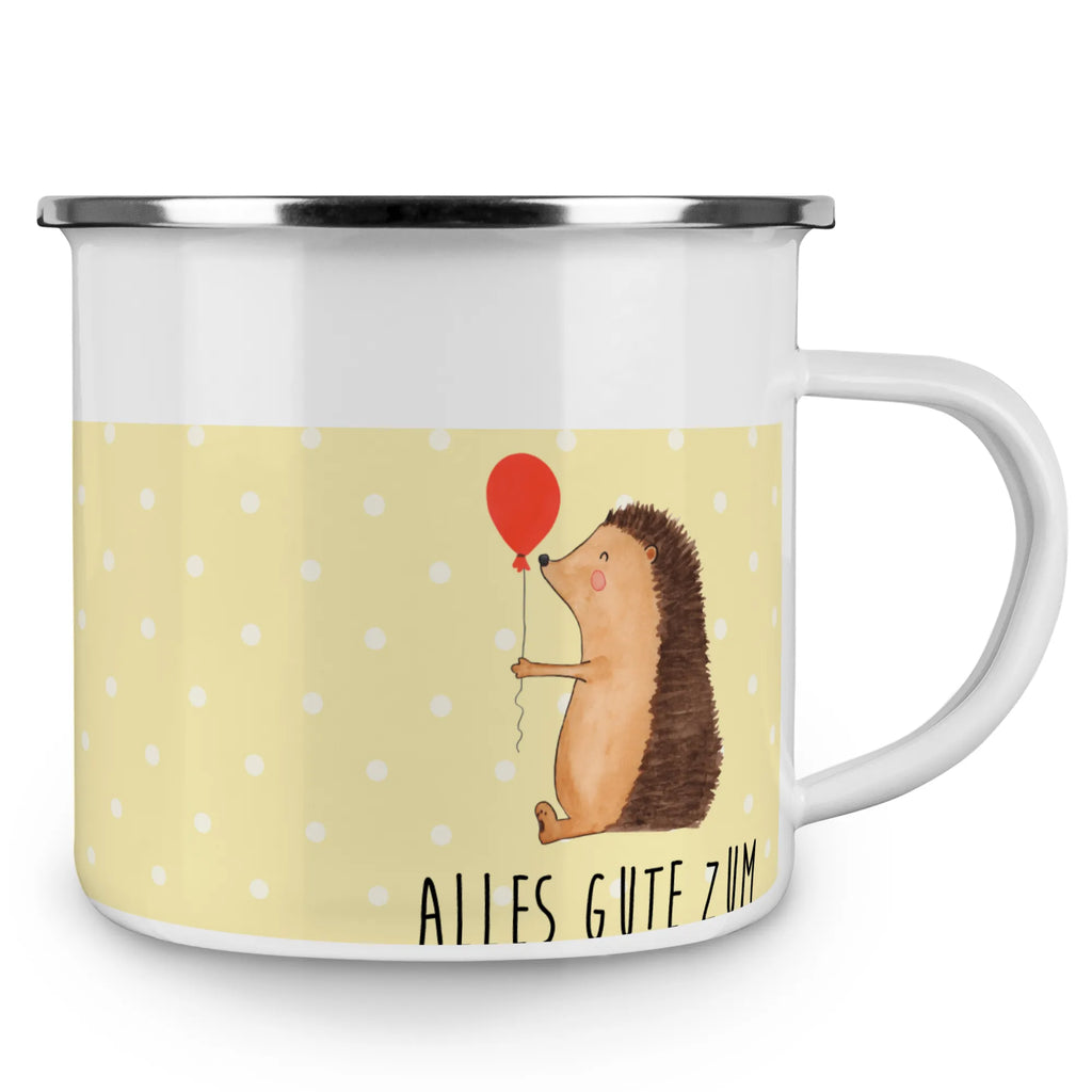 Enamel camping mug Hedgehog balloon Trinkbecher, wandertasse, Campingtasse, Kaffeetasse, Pott, Tasse, wanderbecher, Reisebecher, Campingbecher, Teebecher, Metalltasse, Emaille Tasse, Teetasse, Kaffeebecher, Blechtasse, Emaille Becher, Tasse Emaille, becher emaille, reisetasse, blechbecher, Becher, Emailletasse, emaillebecher, metallbecher, Lustige Sprüche, Tiere, Tiermotive, Gute Laune, Geburtstagskind, Herzlichen Glückwunsch, Glückwunsch, Geburtstag, Igel, Happy Birthday, Ballon