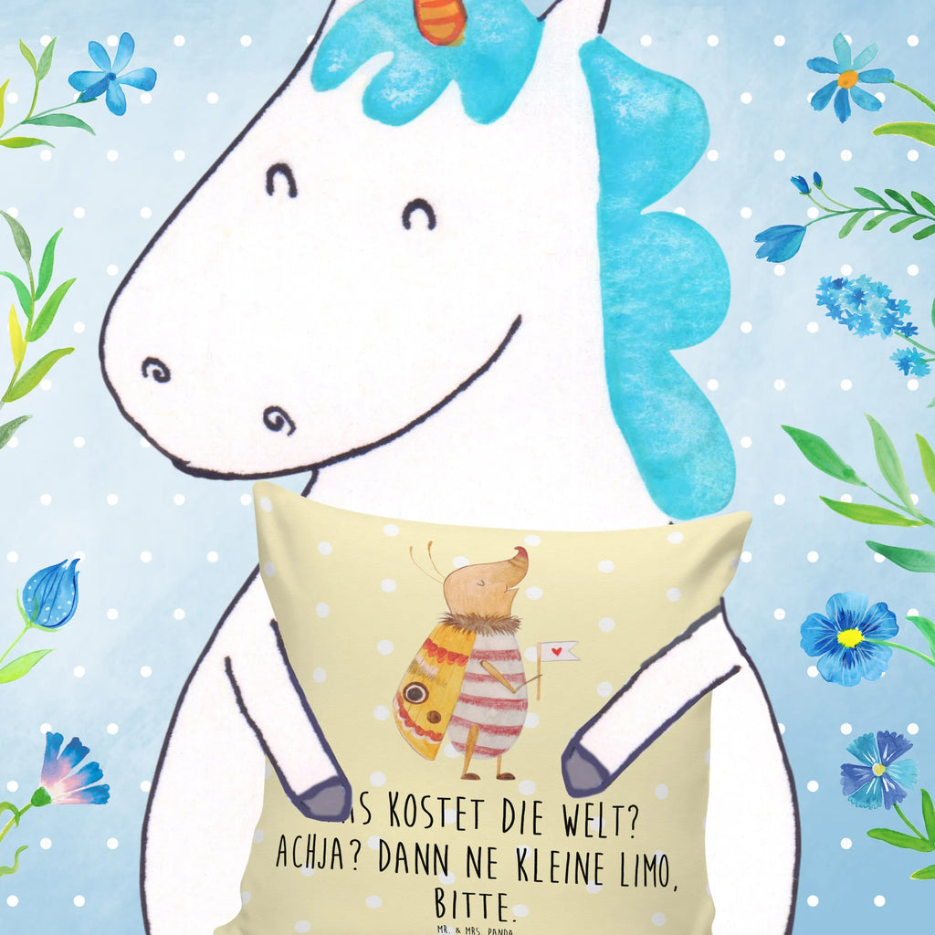 Cushion Moth flag soft, sofa, bedroom, Pillow, cushion, couch, pad, pillows, 40 x 40, settee, fluffy, bed, 40x40, pillow case, small animals, cute, funny, cute animal motives, hand drawn, small world, funny sayings, good mood, happy, gifts, gift ideas, special gifts, animal lover, card, Saying funny, Kitchen decoration, How much does the world cost, Beetle, Moth