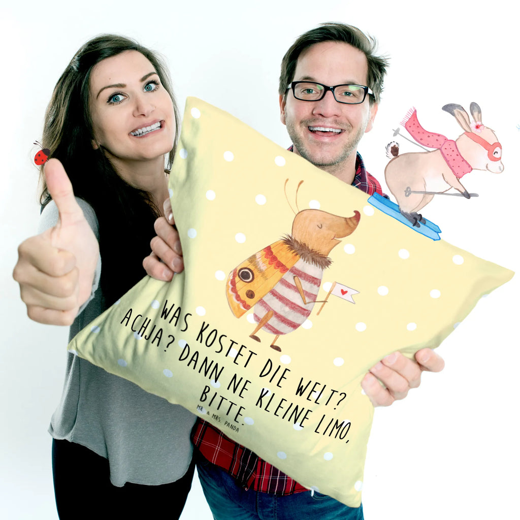 Cushion Moth flag soft, sofa, bedroom, Pillow, cushion, couch, pad, pillows, 40 x 40, settee, fluffy, bed, 40x40, pillow case, small animals, cute, funny, cute animal motives, hand drawn, small world, funny sayings, good mood, happy, gifts, gift ideas, special gifts, animal lover, card, Saying funny, Kitchen decoration, How much does the world cost, Beetle, Moth