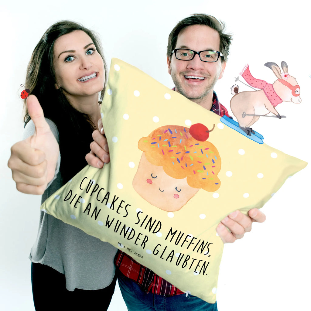 Cushion Cupcake 40x40, couch, settee, sofa, pillows, pillow case, bed, pad, 40 x 40, cushion, Pillow, fluffy, bedroom, soft, small animals, cute, funny, cute animal motives, hand drawn, small world, funny sayings, good mood, happy, gifts, gift ideas, special gifts, animal lover, card, Kitchen Saying, Muffin, Present Cook, Kitchen Decoration, Cupcakes, Motivation Sayings, Baking Present, Wonder