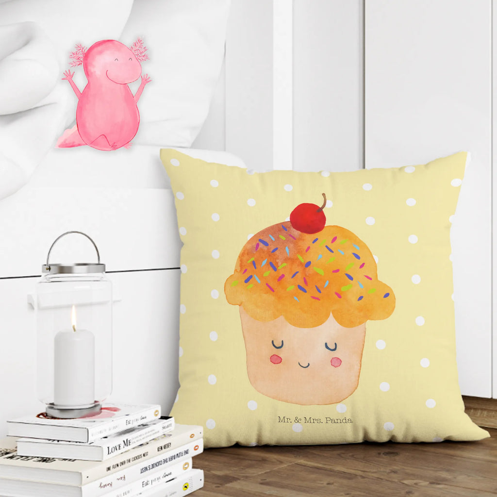Cushion Cupcake 40x40, couch, settee, sofa, pillows, pillow case, bed, pad, 40 x 40, cushion, Pillow, fluffy, bedroom, soft, small animals, cute, funny, cute animal motives, hand drawn, small world, funny sayings, good mood, happy, gifts, gift ideas, special gifts, animal lover, card, Kitchen Saying, Muffin, Present Cook, Kitchen Decoration, Cupcakes, Motivation Sayings, Baking Present, Wonder