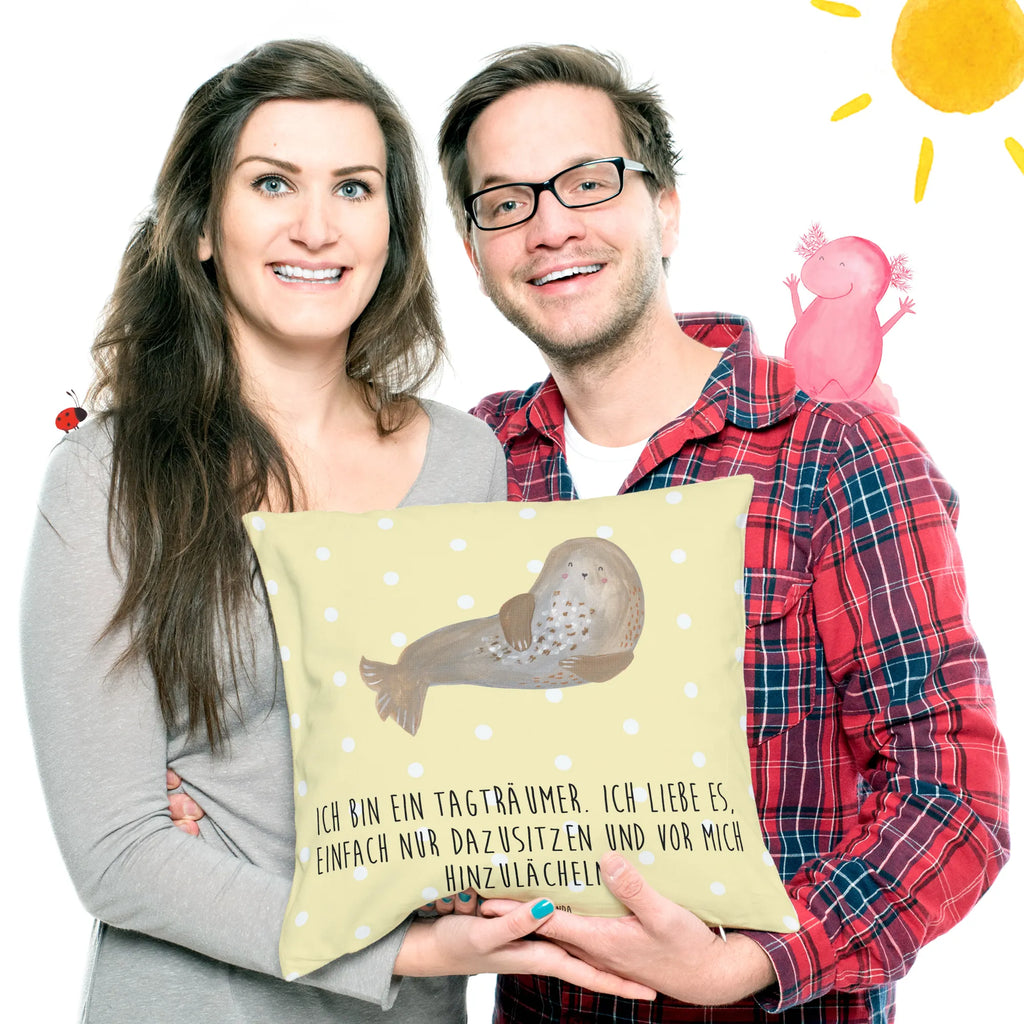 40x40 poduszka foka śmiech Motywy zwierzęce, dobra energia, zabawne powiedzonka, zwierzęta