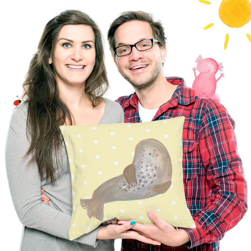 40x40 poduszka foka śmiech Motywy zwierzęce, dobra energia, zabawne powiedzonka, zwierzęta