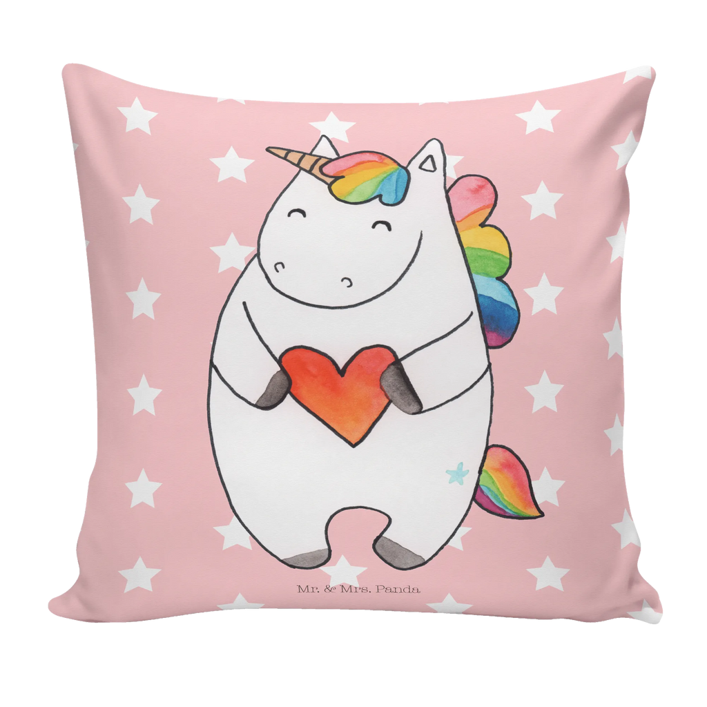 Cushion unicorn Heart 40x40, bedroom, couch, pillows, soft, sofa, cushion, bed, pillow case, settee, pad, 40 x 40, fluffy, Pillow, unicorn, unicorns, girlfriend present, heart, girlfriend gift, funny, bad girl, different, evil, bad, Unicorn