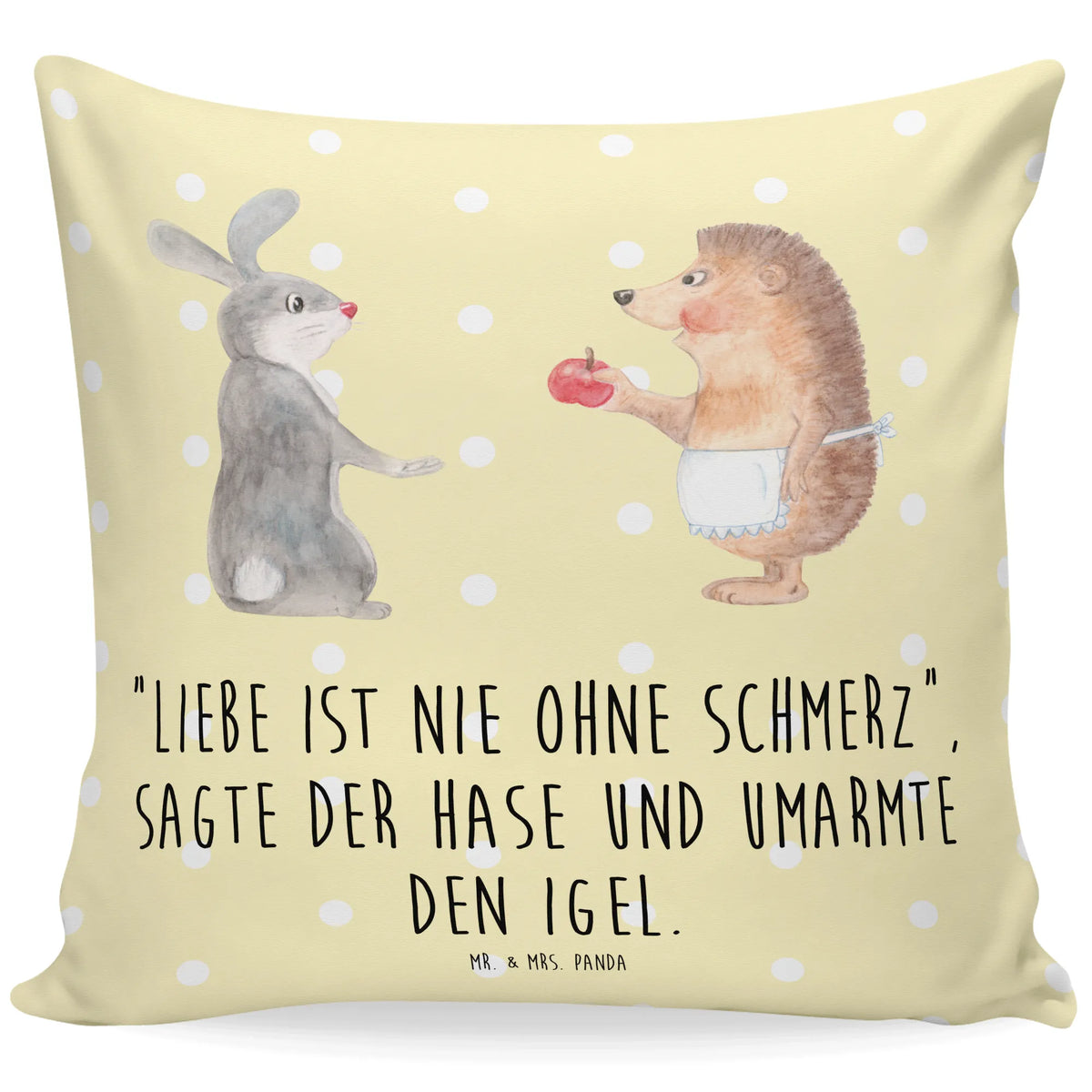 Cushion Hare Hedgehog card, gift ideas, gifts, small animals, cute, cute animal motives, hand drawn, funny sayings, good mood, special gifts, animal lover, Hedgehog and hare, love saying, consolation, heartache, romantic saying, pain of separation, lovesickness gift, hare