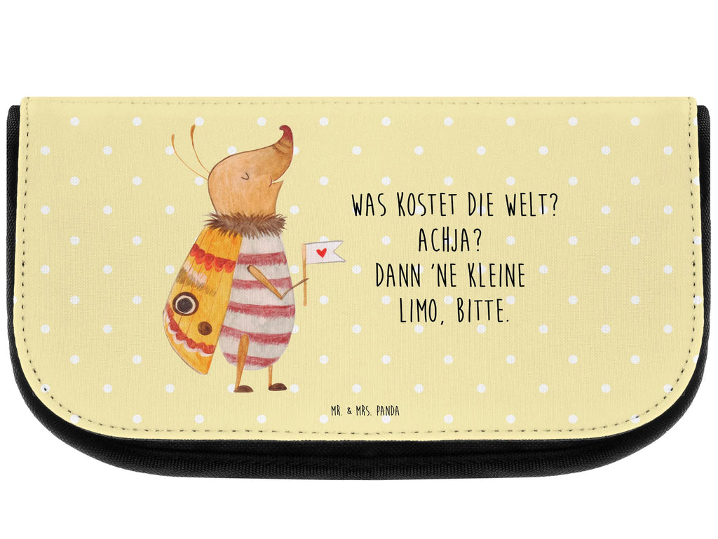 Cosmetics bag Moth flag Toilet bag, Bag, Cosmetic bag, Cosmetics, Make-up bag, Sludge bag, Mudflap case, Wallet, small animals, cute, funny, cute animal motives, hand drawn, small world, funny sayings, good mood, happy, gifts, gift ideas, special gifts, animal lover, card, Saying funny, How much does the world cost, Moth, Kitchen decoration, Beetle