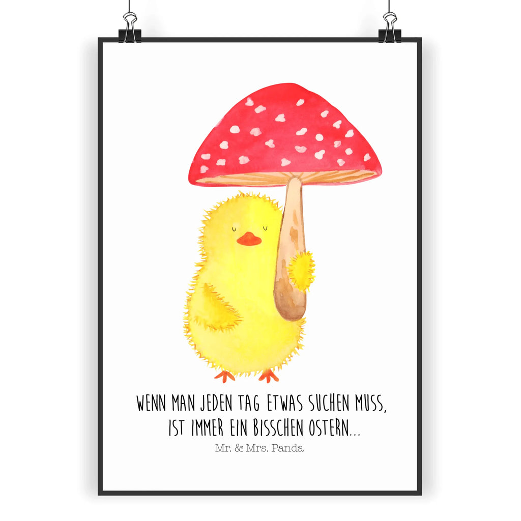 Poster Küken Fliegenpilz Kinderposter, Kunstdruck, Wandposter, Bild, Handgemaltes Poster, Posterdruck, Raumdekoration, Küchenposter, Designposter, Poster, Wanddeko, Wanddeko Bild, Wanddekoration, Mr. & Mrs. Panda Poster, Ostern, Osterhase, Ostergeschenke, Osternest, Osterdeko, Geschenke zu Ostern, Ostern Geschenk, Ostergeschenke Kinder, Ostern Kinder, Glückspilz, Küken, Fliegenpilz, Frohe Ostern, Ostergrüße