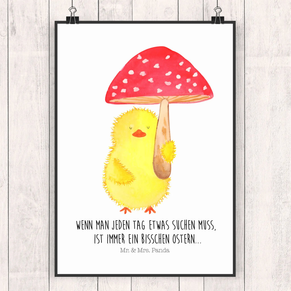 Poster Küken Fliegenpilz Kinderposter, Kunstdruck, Wandposter, Bild, Handgemaltes Poster, Posterdruck, Raumdekoration, Küchenposter, Designposter, Poster, Wanddeko, Wanddeko Bild, Wanddekoration, Mr. & Mrs. Panda Poster, Ostern, Osterhase, Ostergeschenke, Osternest, Osterdeko, Geschenke zu Ostern, Ostern Geschenk, Ostergeschenke Kinder, Ostern Kinder, Glückspilz, Küken, Fliegenpilz, Frohe Ostern, Ostergrüße