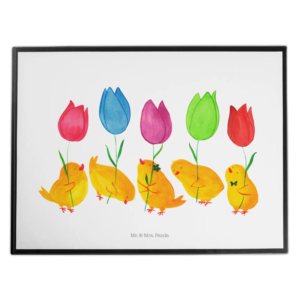 Desk pad chick parade office, children, Desk pad, girl, desk, underlay, Easter, Easter bunny, Happy Easter, Tulips, Flowers, Chicks, Easter greetings, Parade